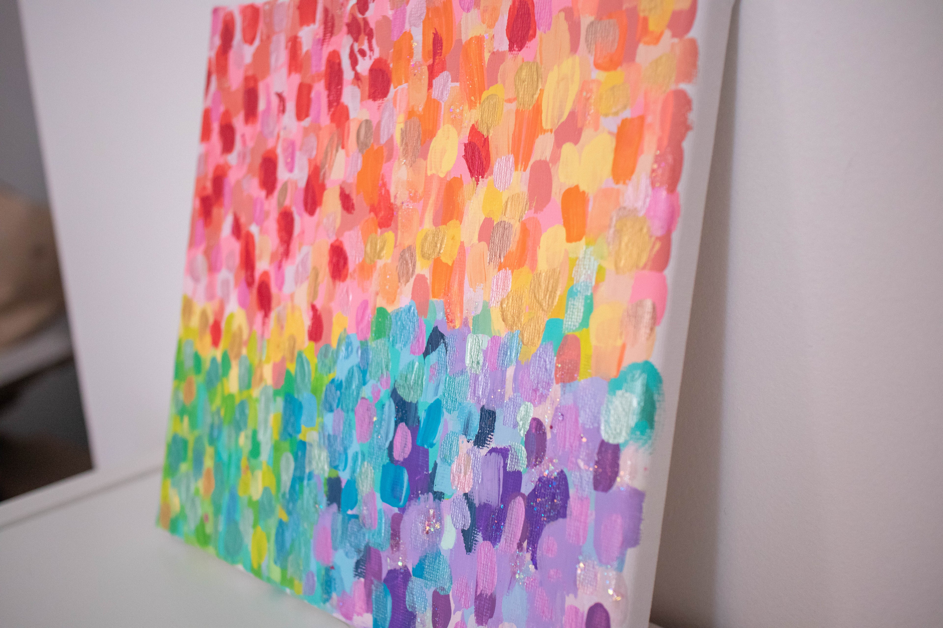 Rainbow Pride | 8x8 Abstract Art