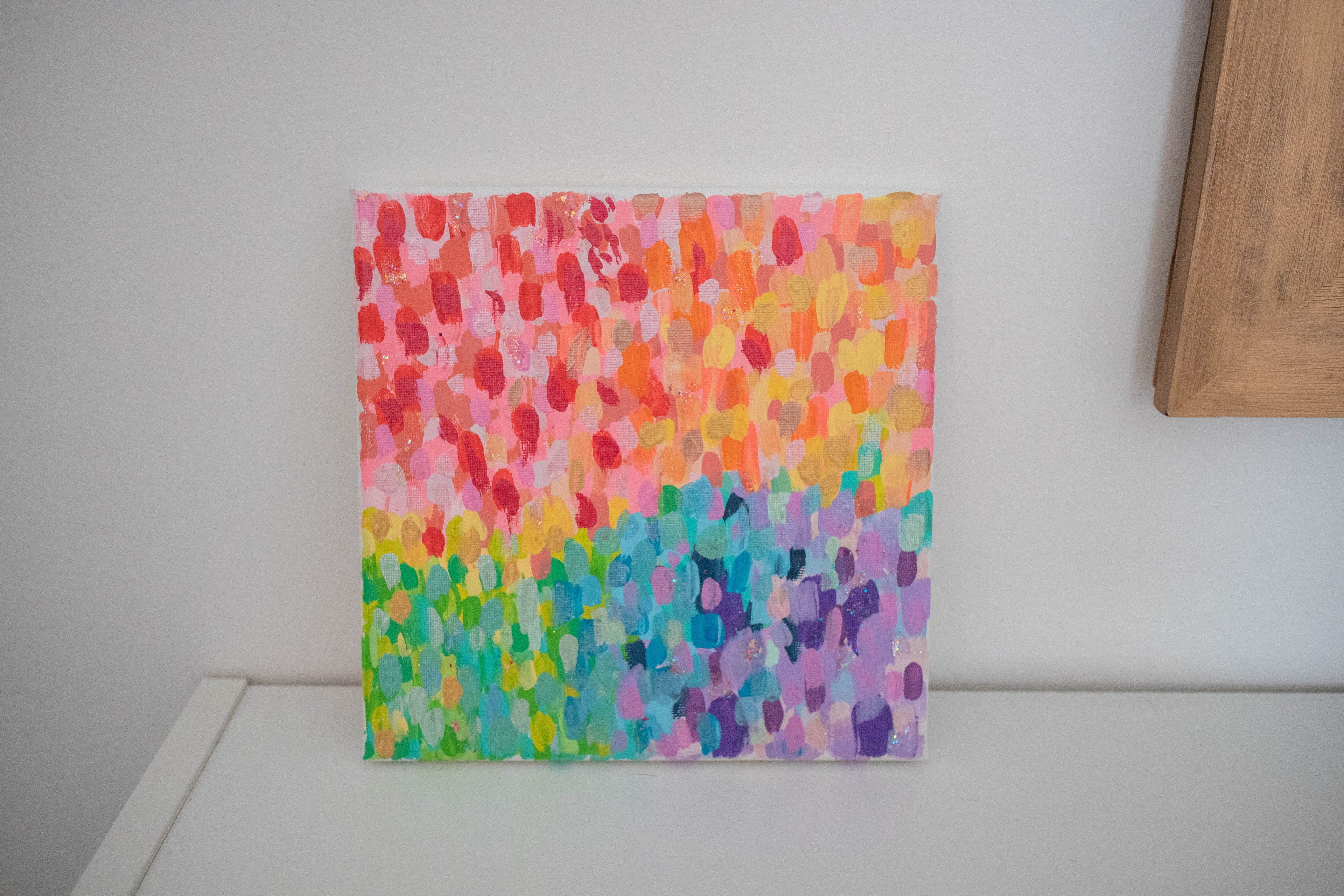 Rainbow Pride | 8x8 Abstract Art