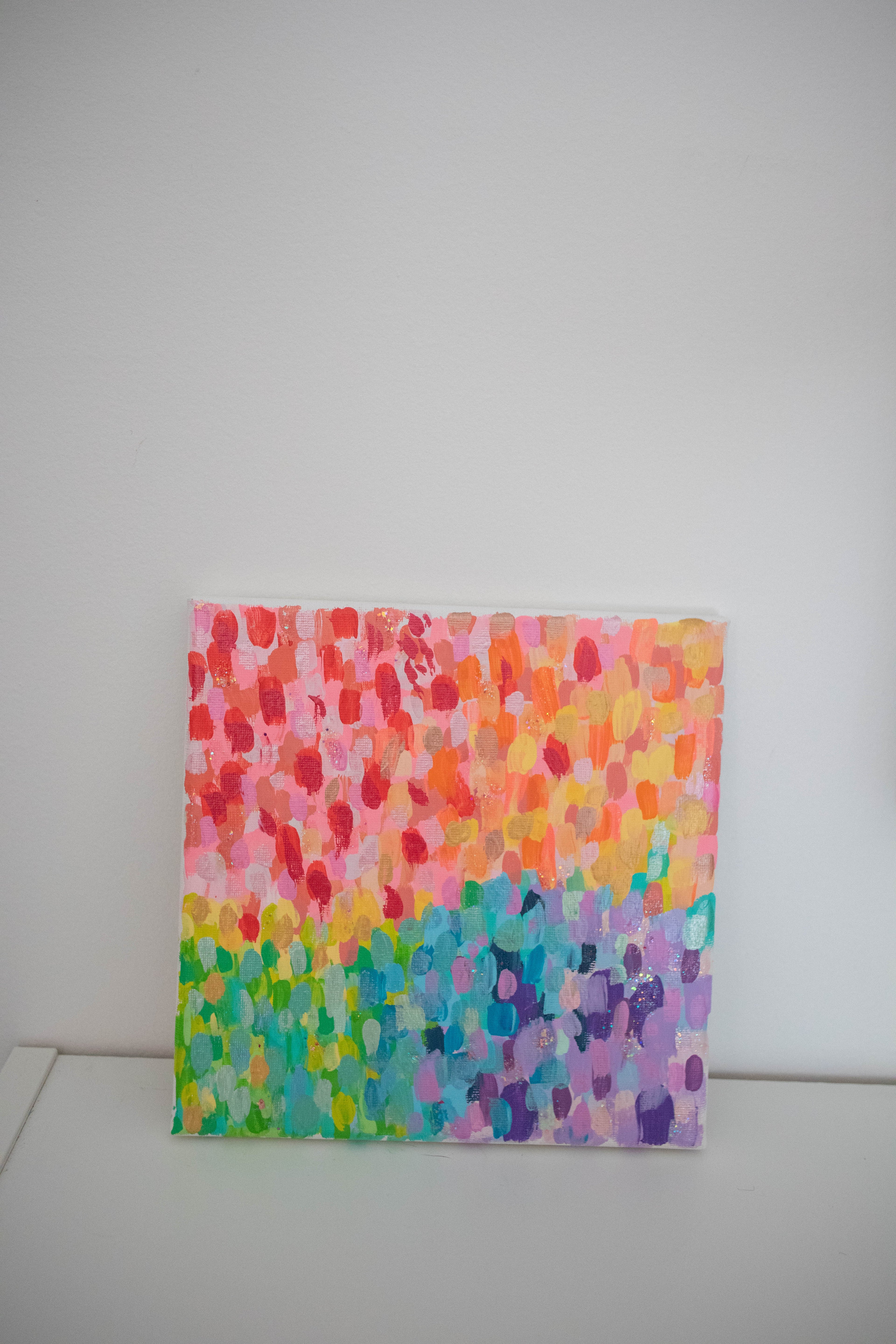 Rainbow Pride | 8x8 Abstract Art