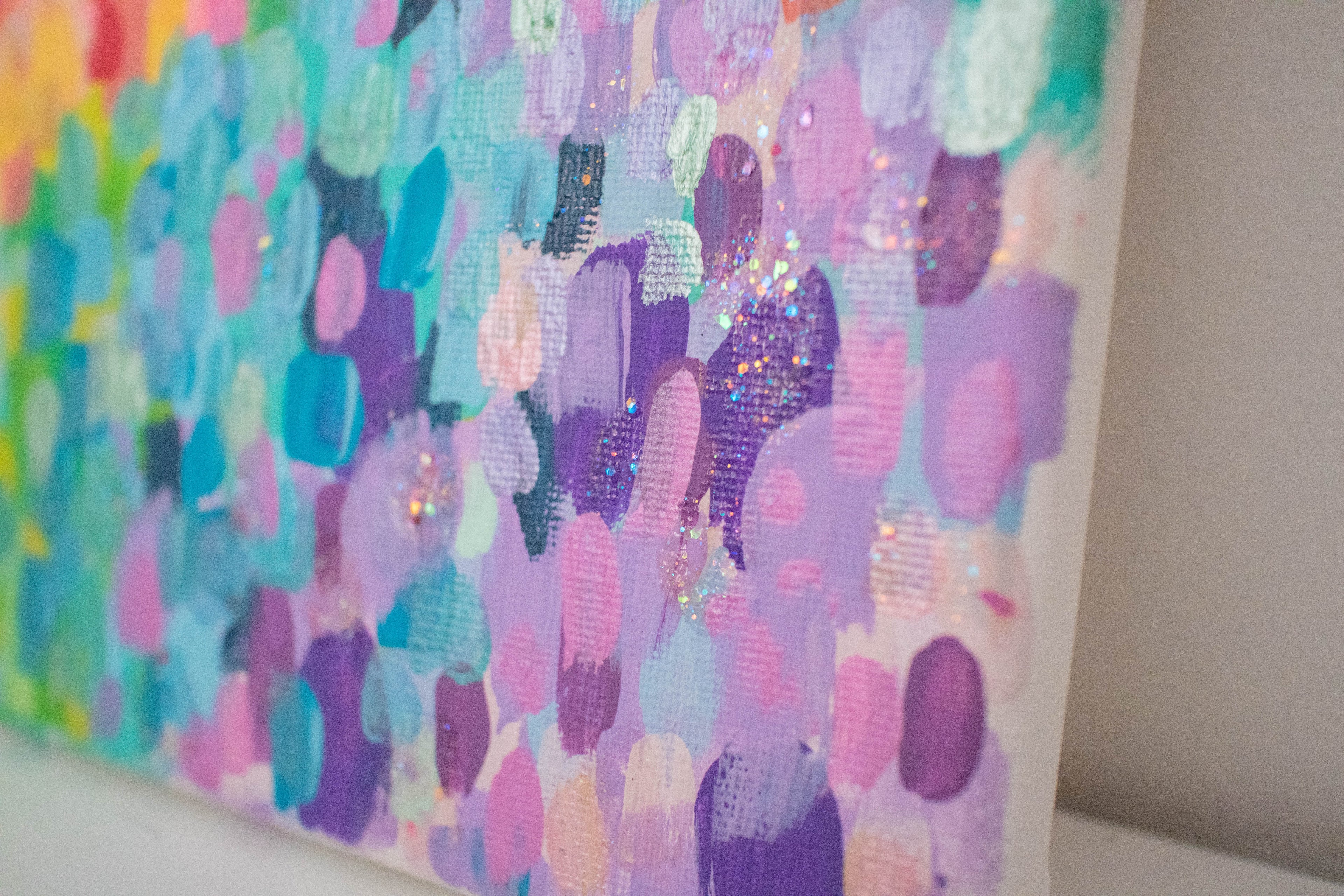 Rainbow Pride | 8x8 Abstract Art
