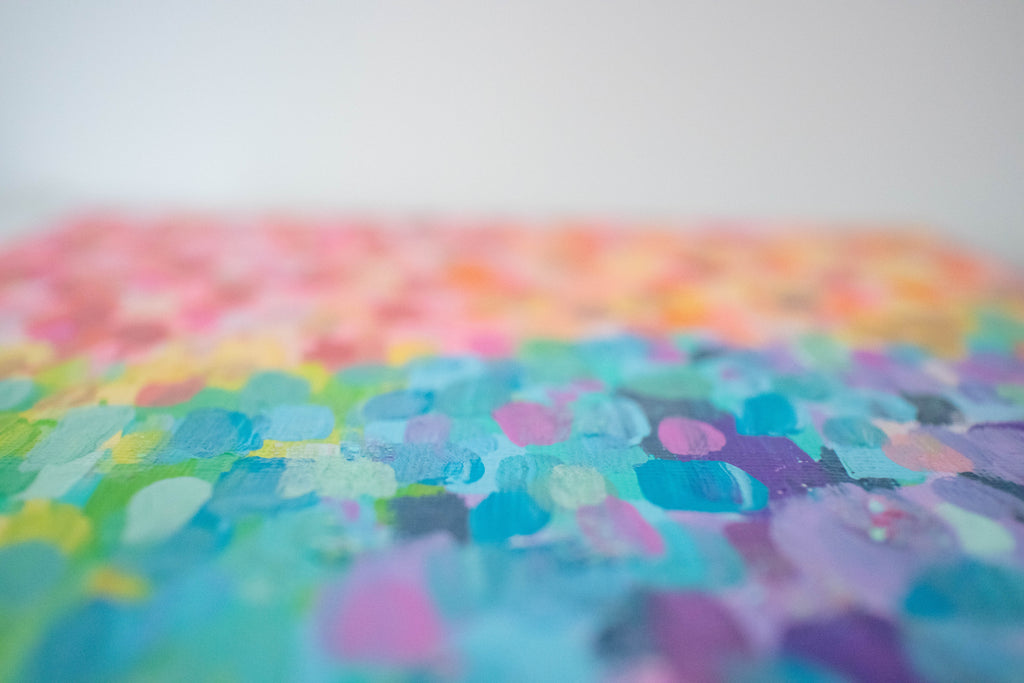 Rainbow Pride | 8x8 Abstract Art