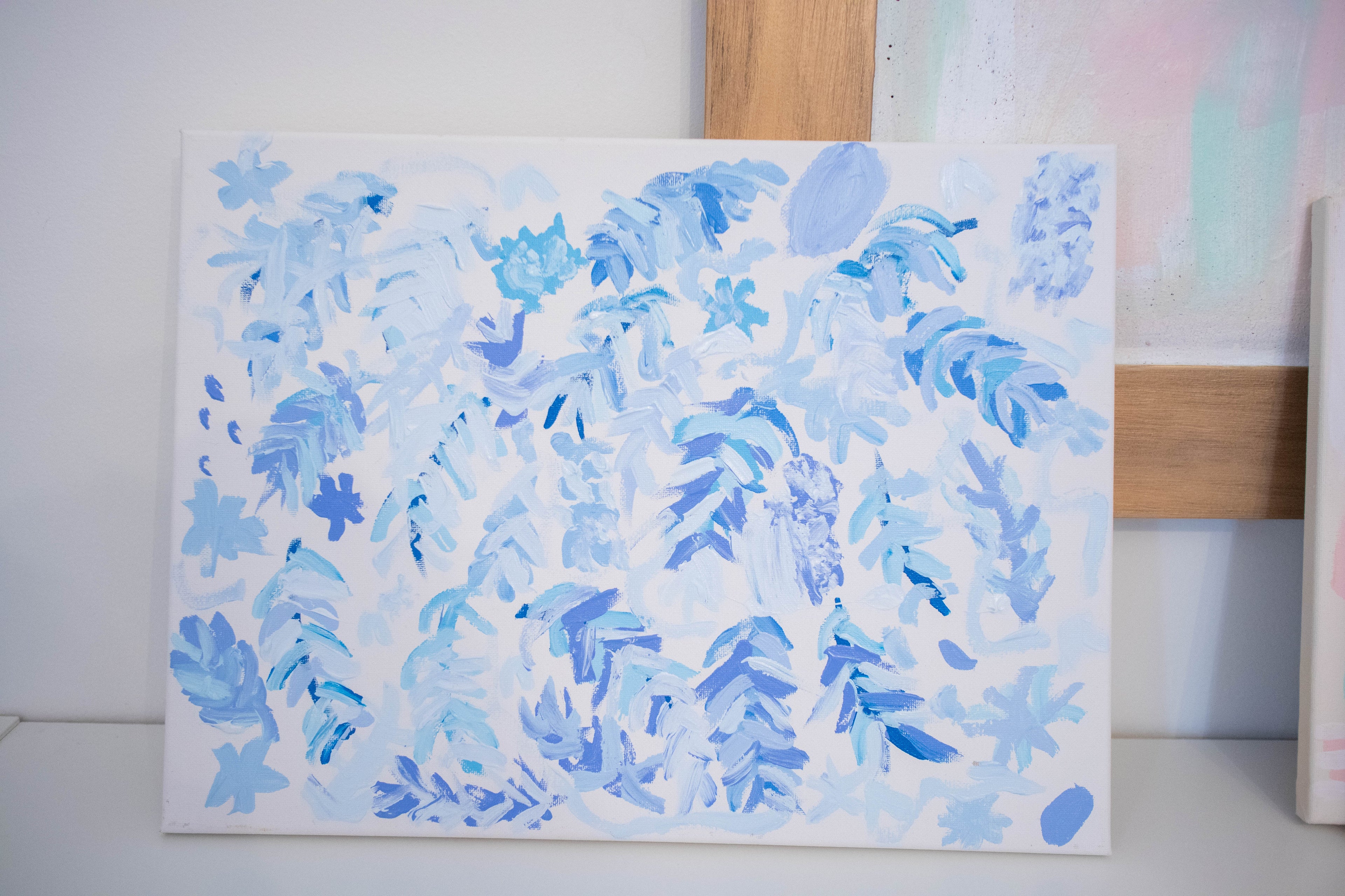 Greece in Foliage | 12x16 Abstract Art