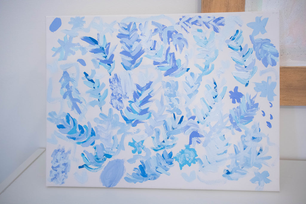 Greece in Foliage | 12x16 Abstract Art