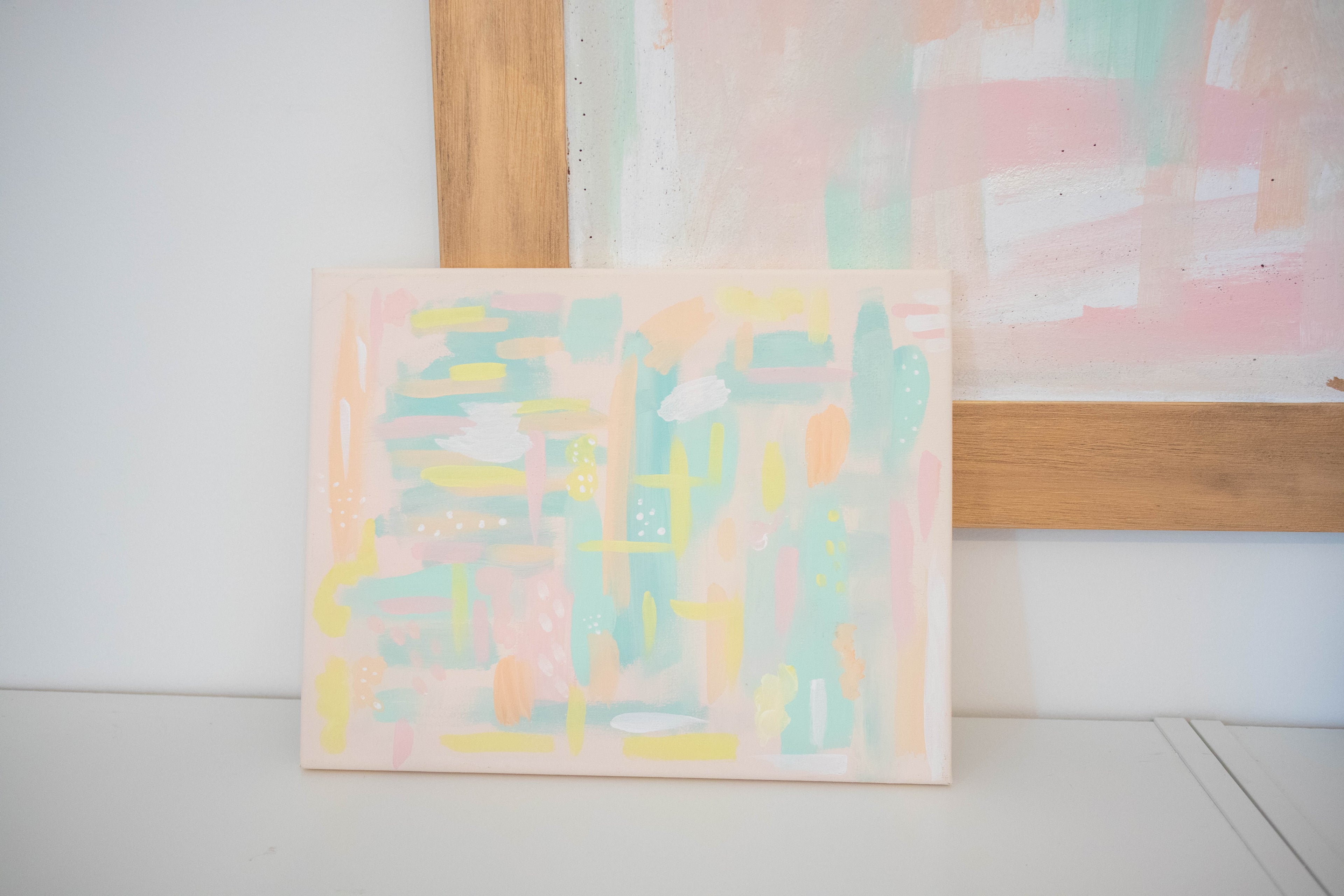 Pastel Abstract I | 11x14 Abstract Art