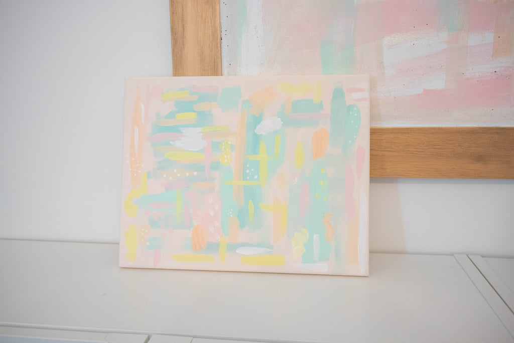 Pastel Abstract I | 11x14 Abstract Art