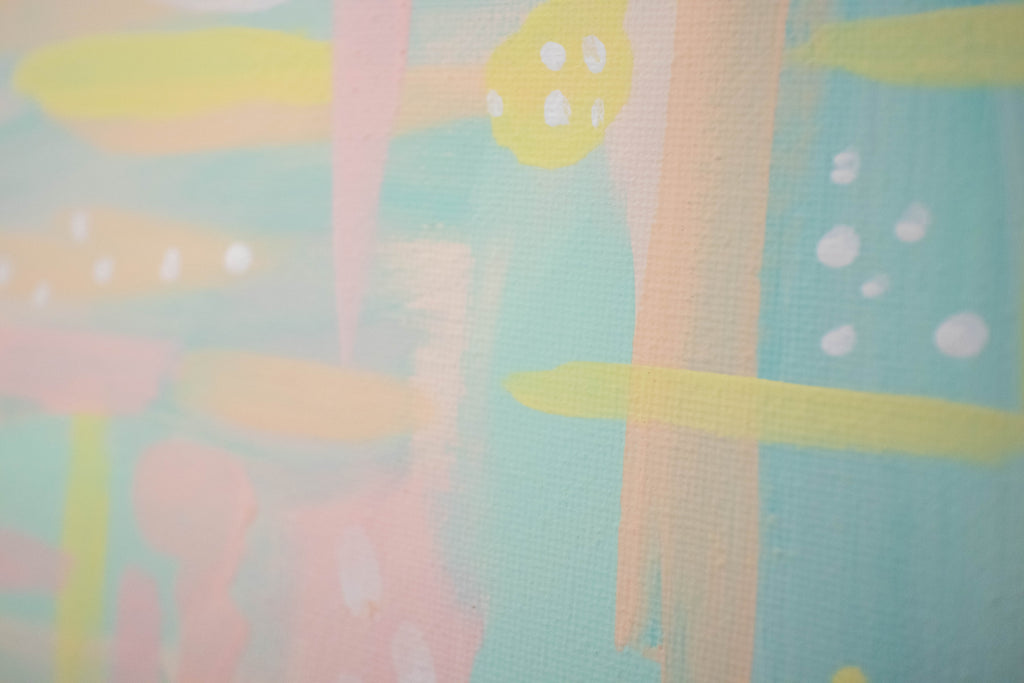 Pastel Abstract I | 11x14 Abstract Art