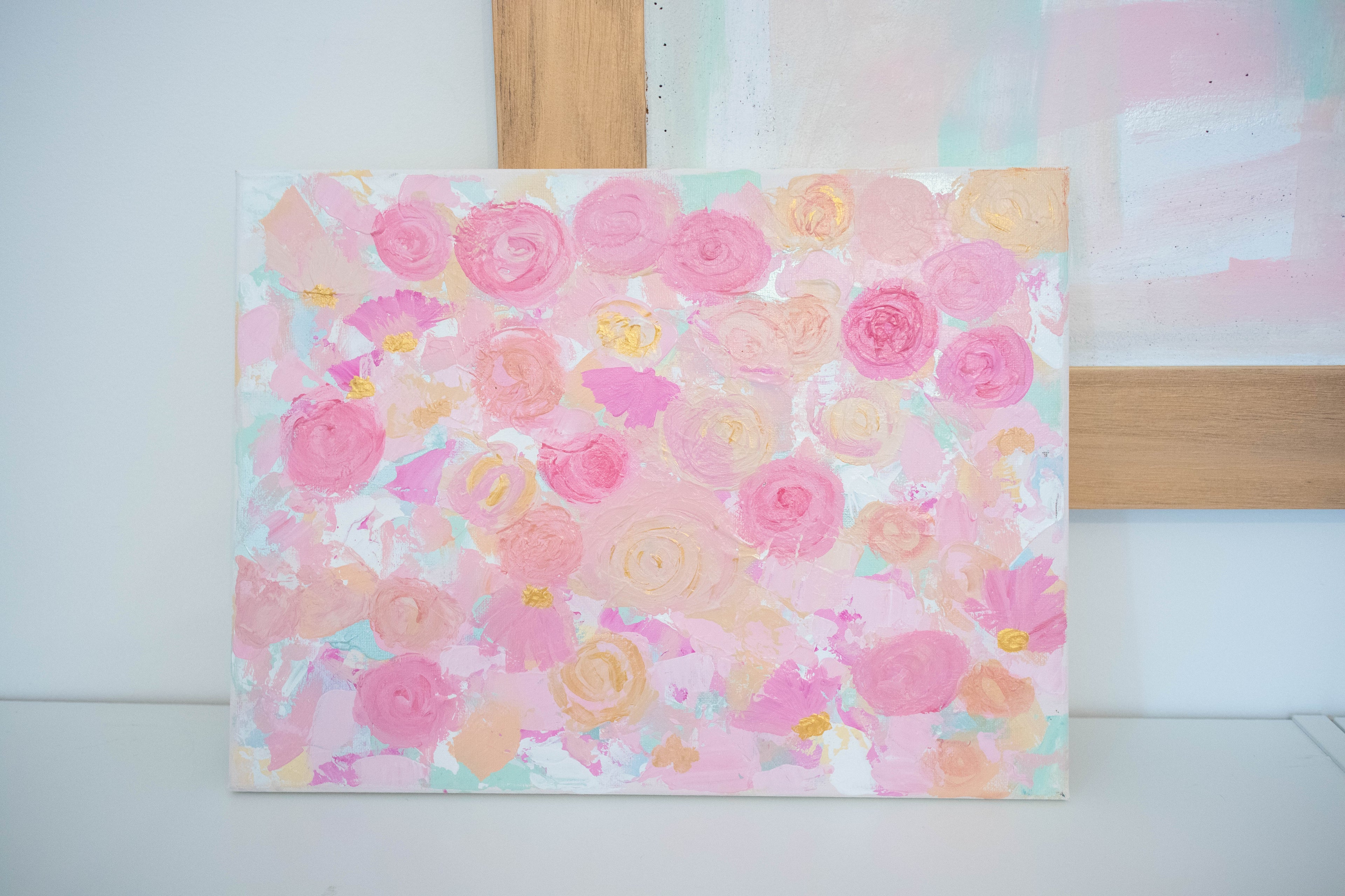 Rose Colored Glasses | 12x16 Abstract Art