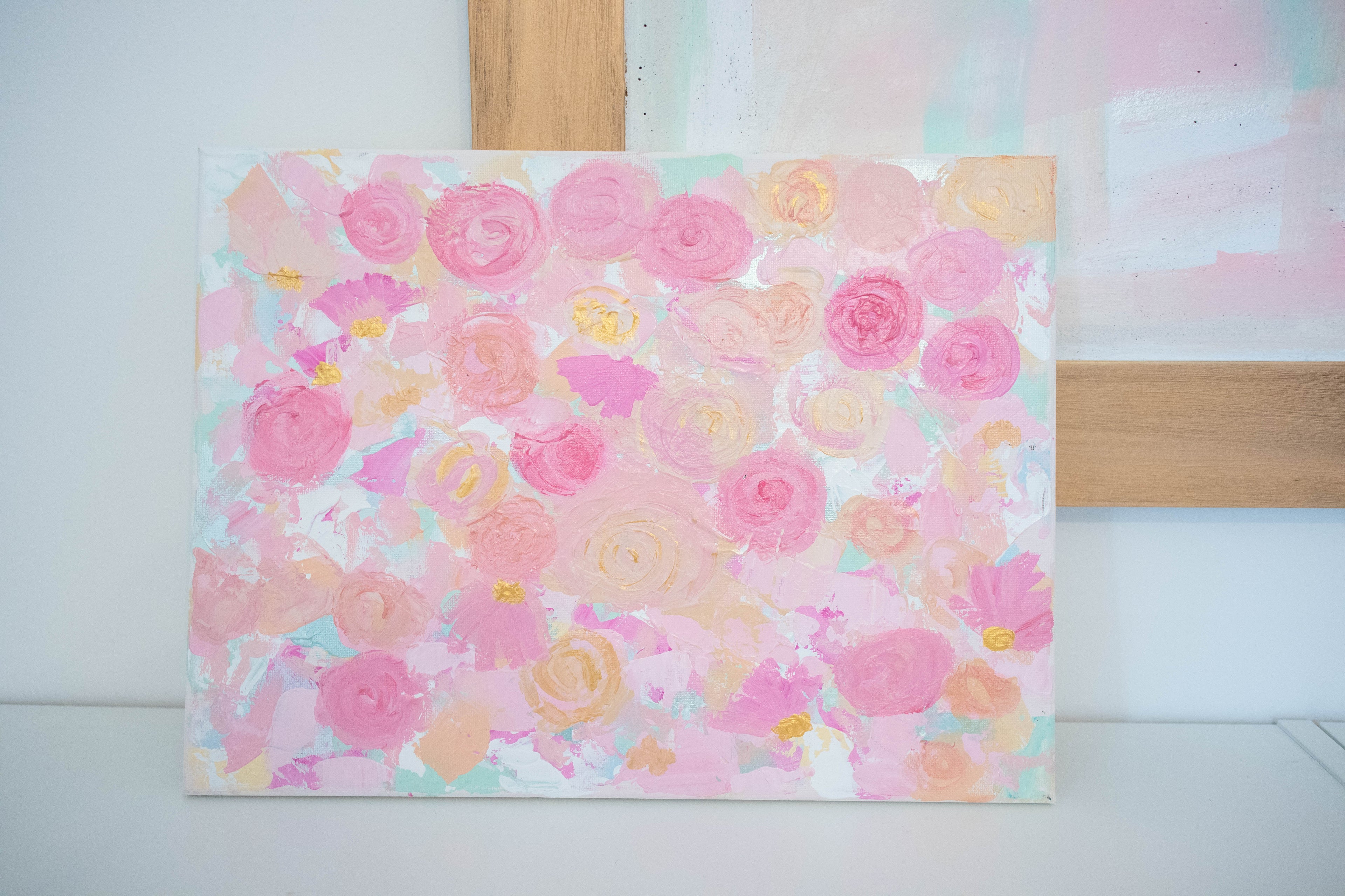 Rose Colored Glasses | 12x16 Abstract Art